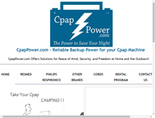 Tablet Screenshot of cpappower.com